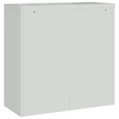 vidaXL Classeur Gris clair 90x40x130 cm Acier