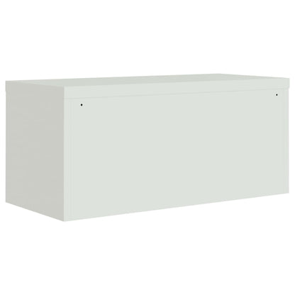 vidaXL Classeur gris clair 90x40x145 cm acier