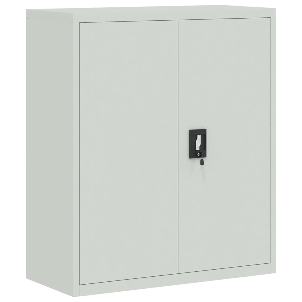 vidaXL Classeur gris clair 90x40x145 cm acier