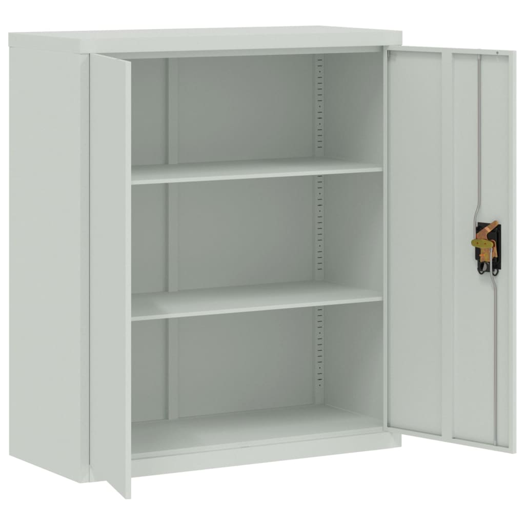 vidaXL Classeur gris clair 90x40x145 cm acier