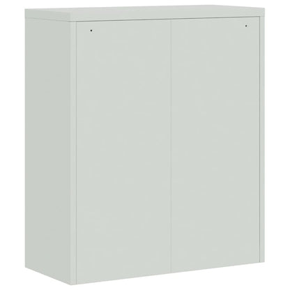 vidaXL Classeur gris clair 90x40x145 cm acier