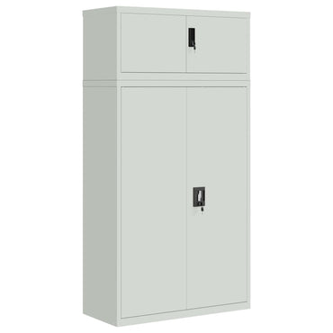 vidaXL Armoire de classement Gris clair 90x40x180 cm Acier