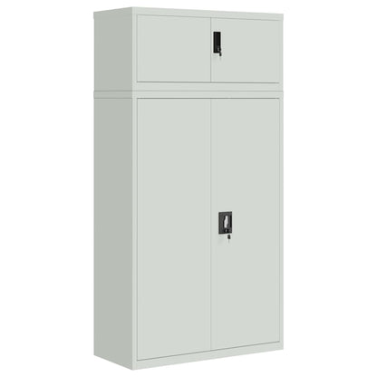 vidaXL Armoire de classement Gris clair 90x40x180 cm Acier