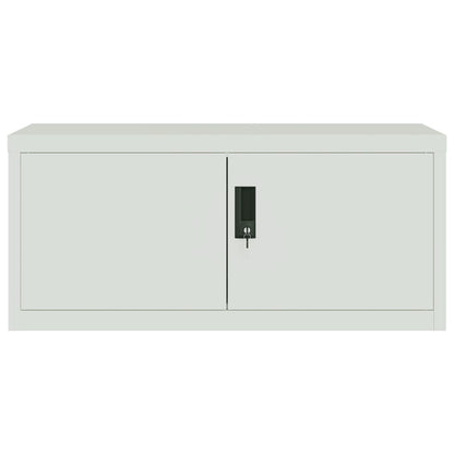 vidaXL Armoire de classement Gris clair 90x40x180 cm Acier