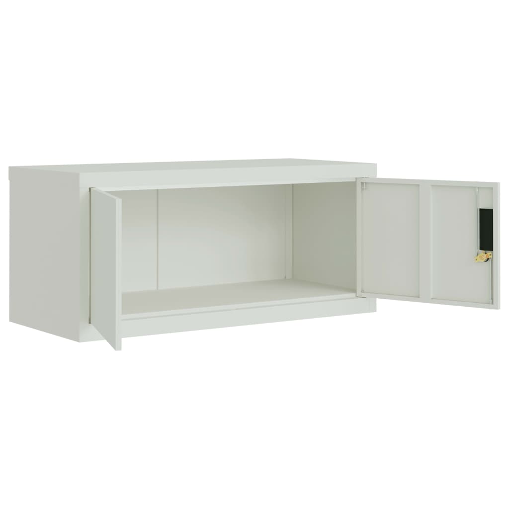 vidaXL Armoire de classement Gris clair 90x40x180 cm Acier