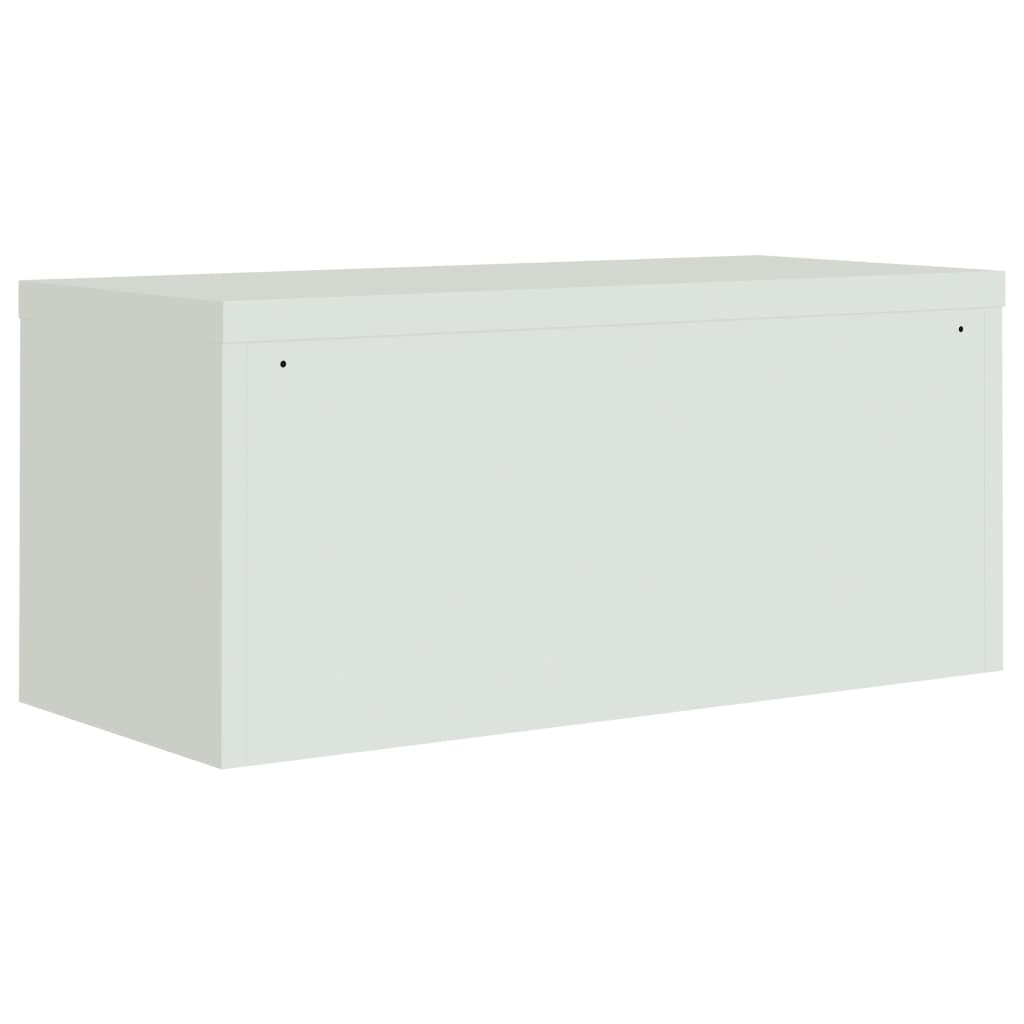 vidaXL Armoire de classement Gris clair 90x40x180 cm Acier