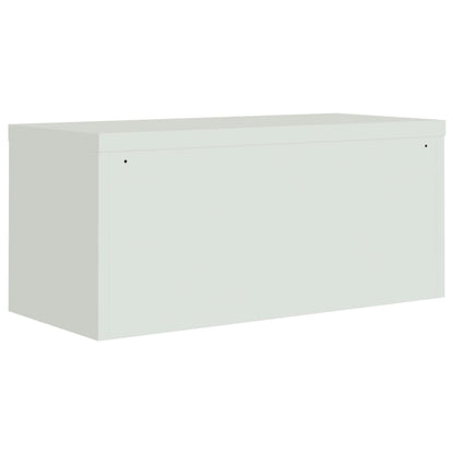 vidaXL Armoire de classement Gris clair 90x40x180 cm Acier