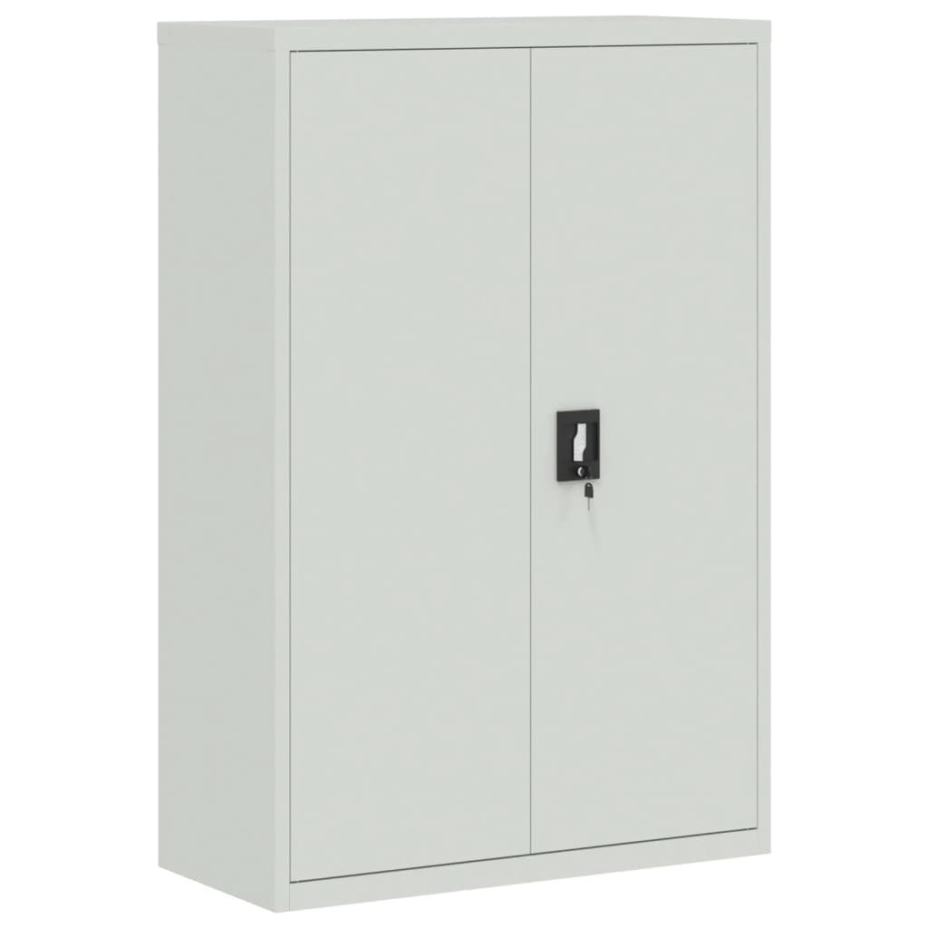 vidaXL Armoire de classement Gris clair 90x40x180 cm Acier