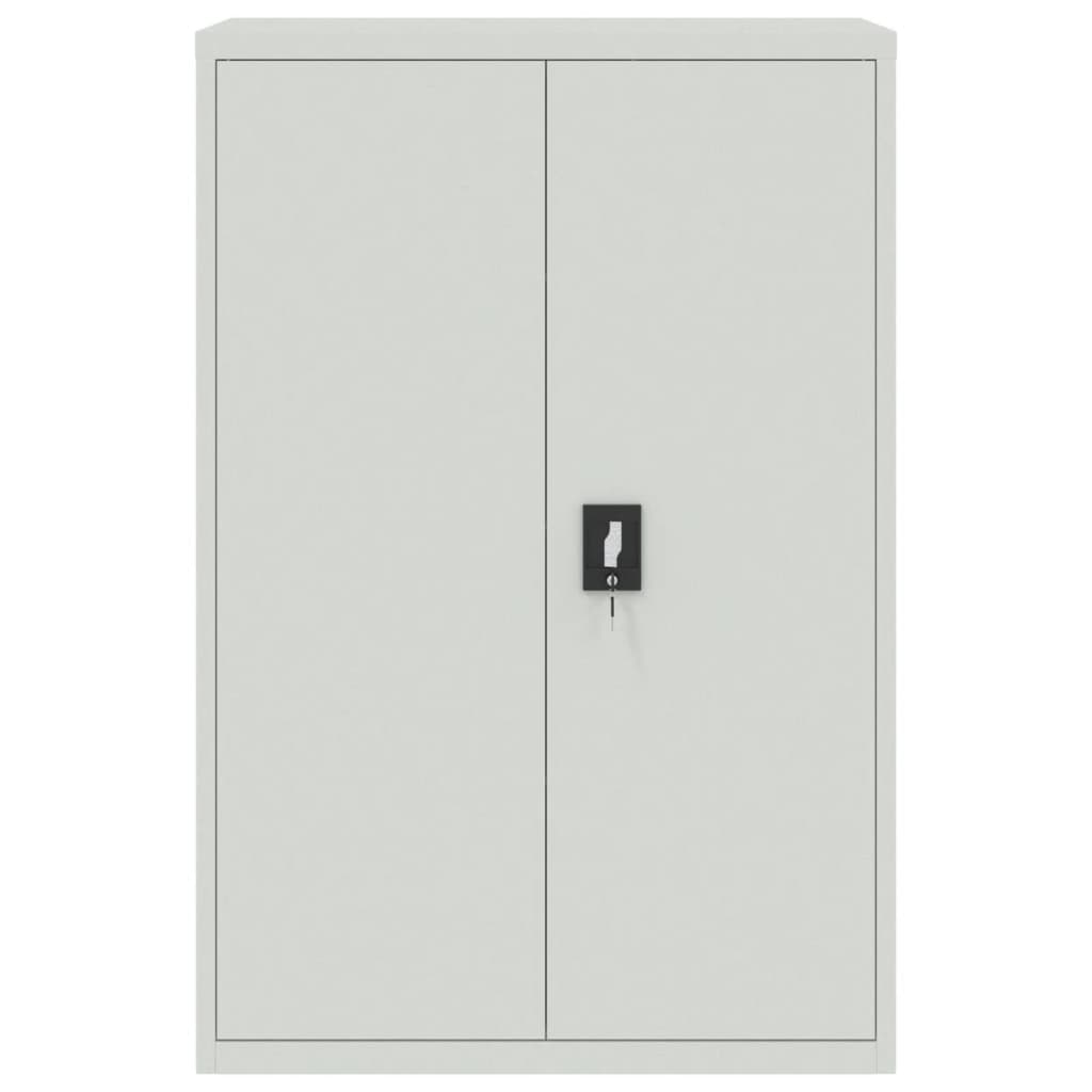 vidaXL Armoire de classement Gris clair 90x40x180 cm Acier