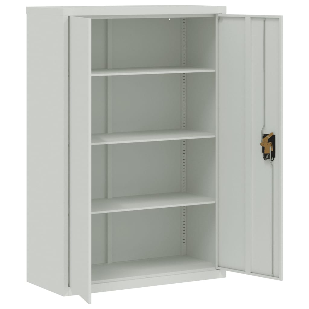 vidaXL Armoire de classement Gris clair 90x40x180 cm Acier