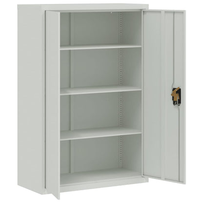 vidaXL Armoire de classement Gris clair 90x40x180 cm Acier