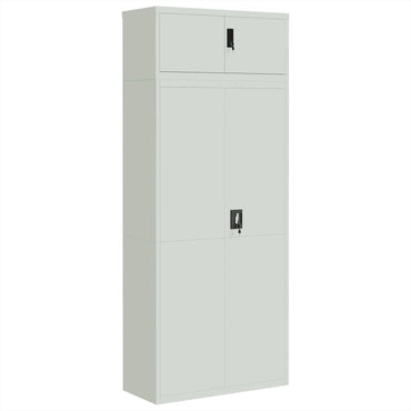 vidaXL Armoire de classement Gris clair 90x40x220 cm Acier