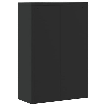 vidaXL Aktenschrank Schwarz 90x40x180 cm Stahl