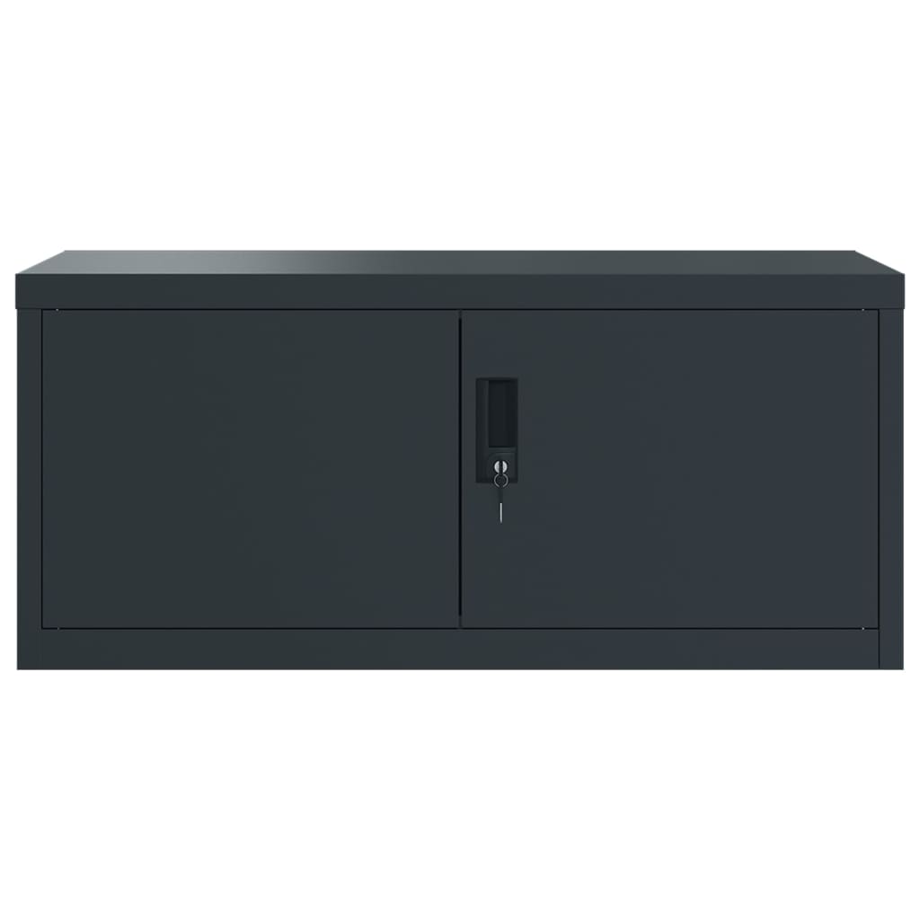 vidaXL Aktenschrank Anthrazit 90x40x110 cm Stahl