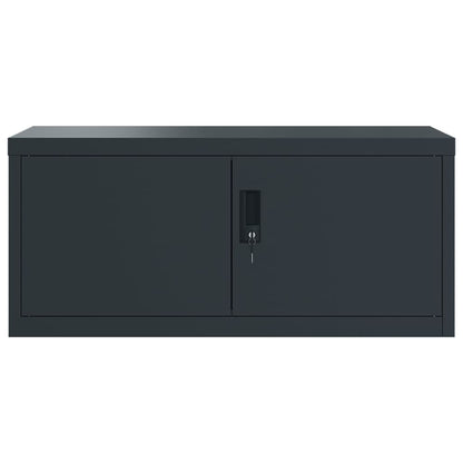 vidaXL Aktenschrank Anthrazit 90x40x110 cm Stahl