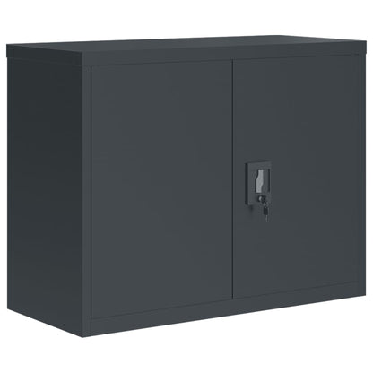 vidaXL Aktenschrank Anthrazit 90x40x110 cm Stahl