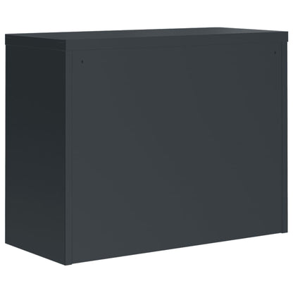 vidaXL Aktenschrank Anthrazit 90x40x110 cm Stahl