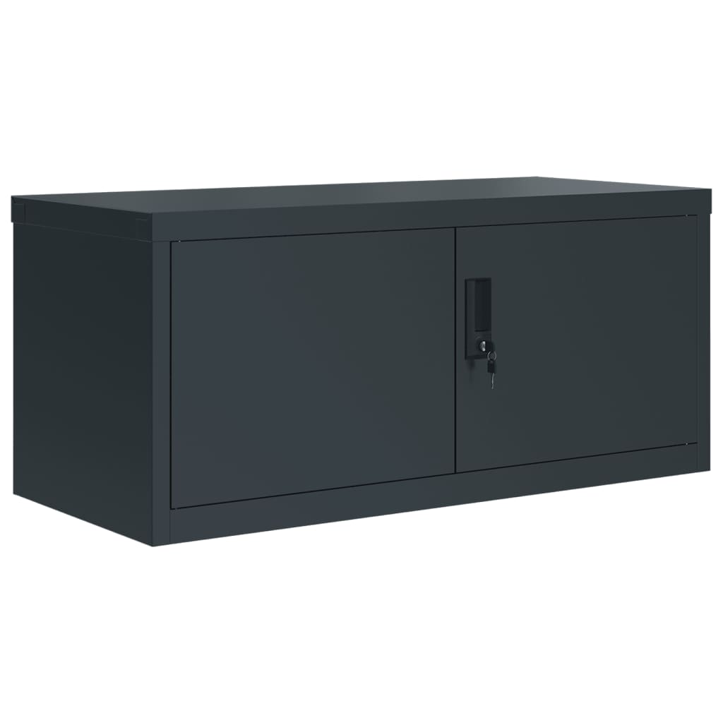vidaXL Aktenschrank Anthrazit 90x40x130 cm Stahl
