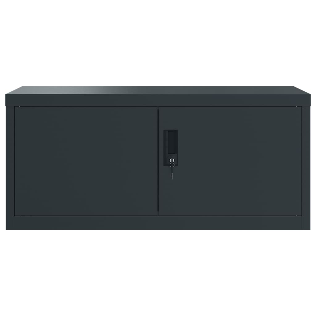 vidaXL Aktenschrank Anthrazit 90x40x130 cm Stahl
