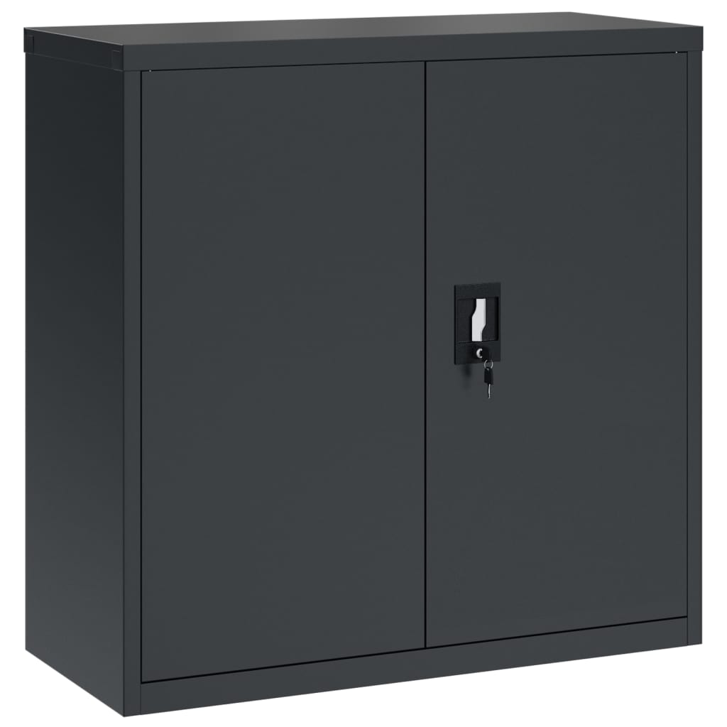 vidaXL Aktenschrank Anthrazit 90x40x130 cm Stahl