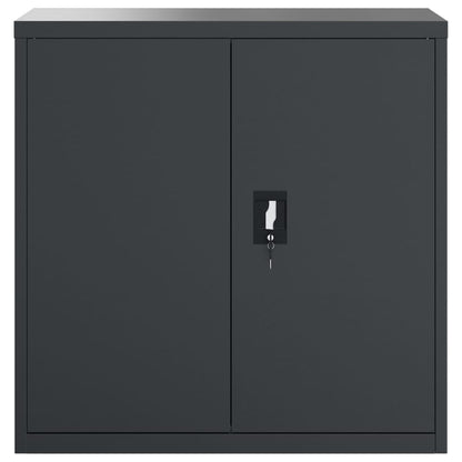 vidaXL Aktenschrank Anthrazit 90x40x130 cm Stahl