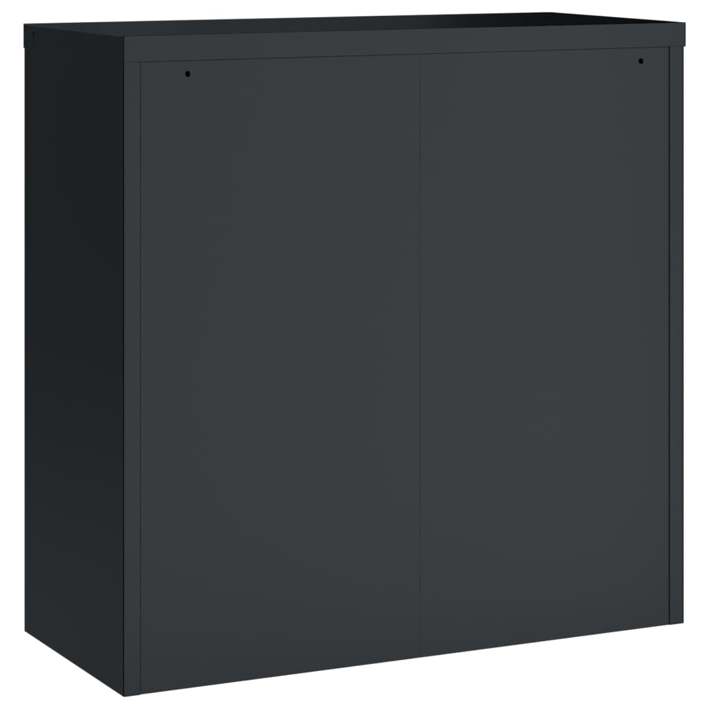 vidaXL Aktenschrank Anthrazit 90x40x130 cm Stahl
