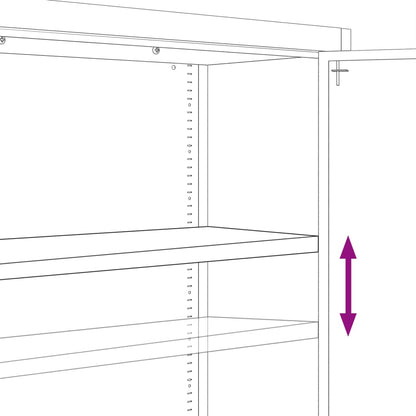 vidaXL Aktenschrank Anthrazit 90x40x130 cm Stahl
