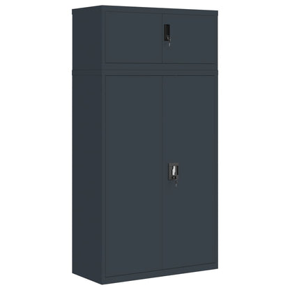 vidaXL Aktenschrank Anthrazit 90x40x180 cm Stahl