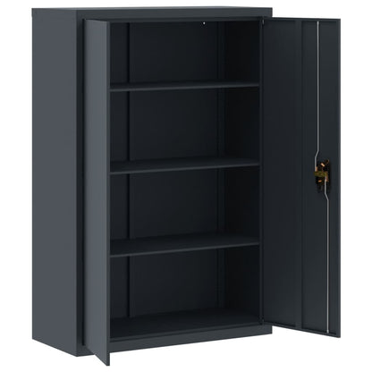vidaXL Aktenschrank Anthrazit 90x40x180 cm Stahl