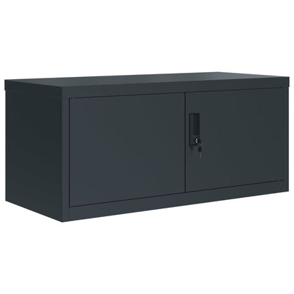 vidaXL Aktenschrank Anthrazit 90x40x220 cm Stahl