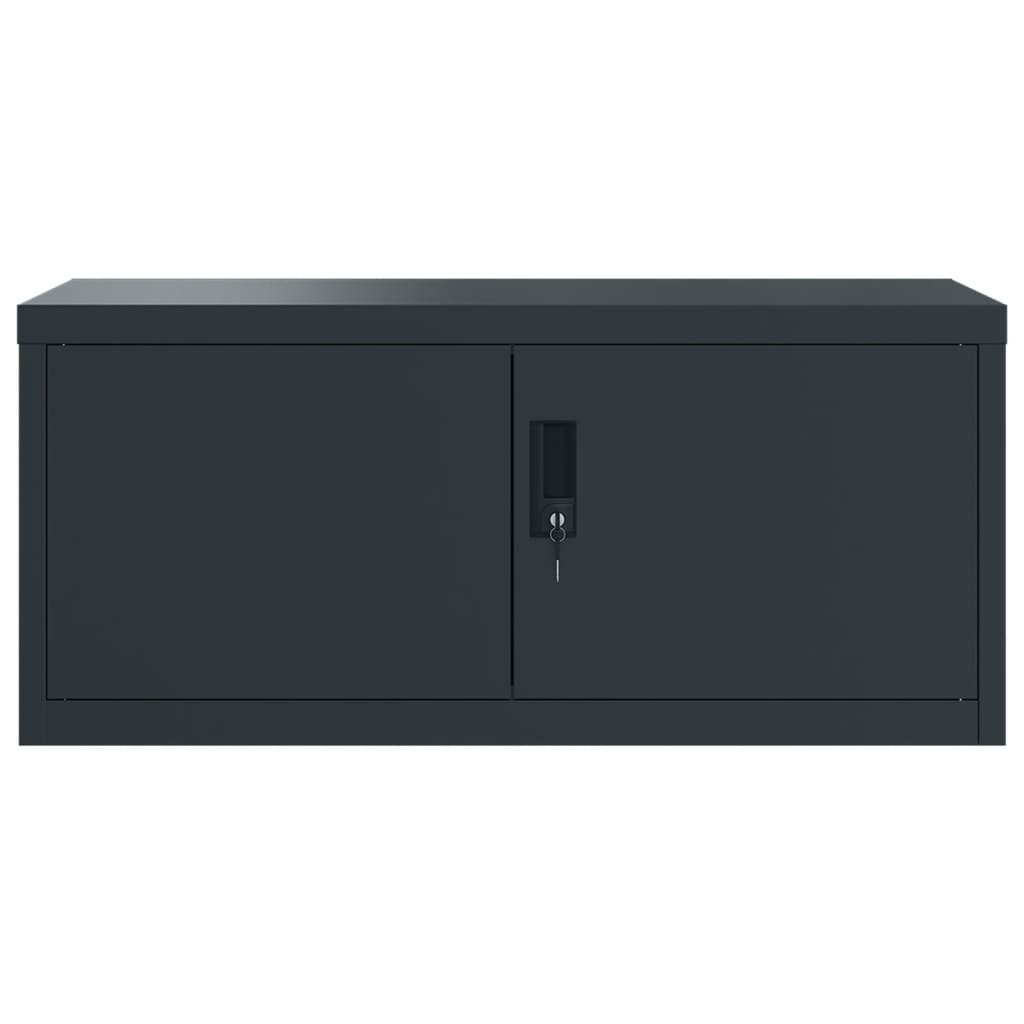 vidaXL Aktenschrank Anthrazit 90x40x220 cm Stahl