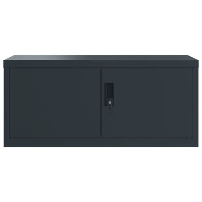 vidaXL Aktenschrank Anthrazit 90x40x220 cm Stahl