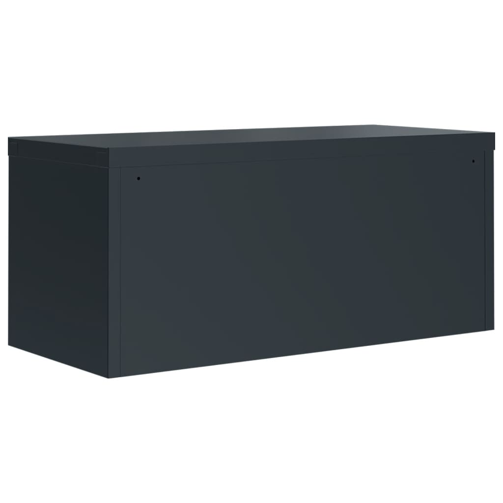 vidaXL Aktenschrank Anthrazit 90x40x220 cm Stahl