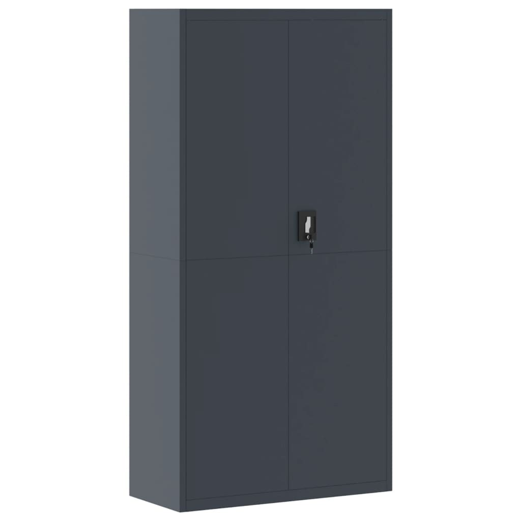 vidaXL Aktenschrank Anthrazit 90x40x220 cm Stahl