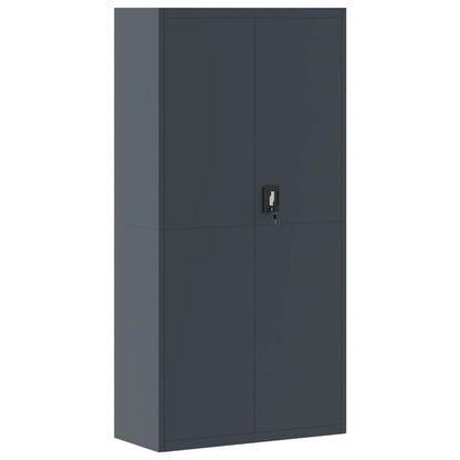 vidaXL Aktenschrank Anthrazit 90x40x220 cm Stahl