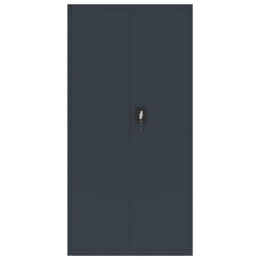 vidaXL Aktenschrank Anthrazit 90x40x220 cm Stahl