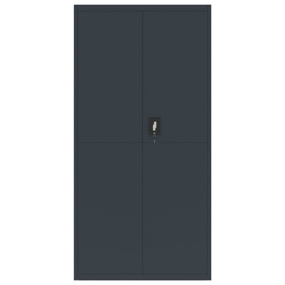 vidaXL Aktenschrank Anthrazit 90x40x220 cm Stahl