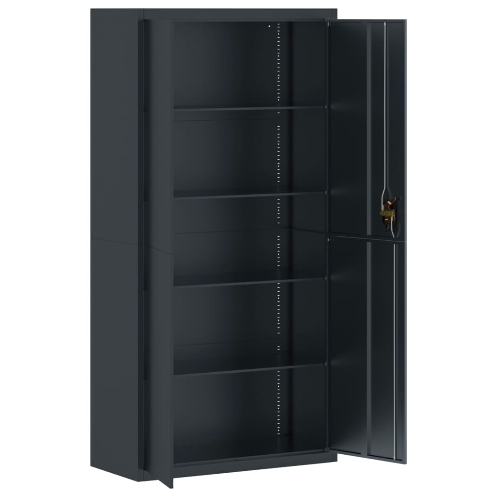 vidaXL Aktenschrank Anthrazit 90x40x220 cm Stahl