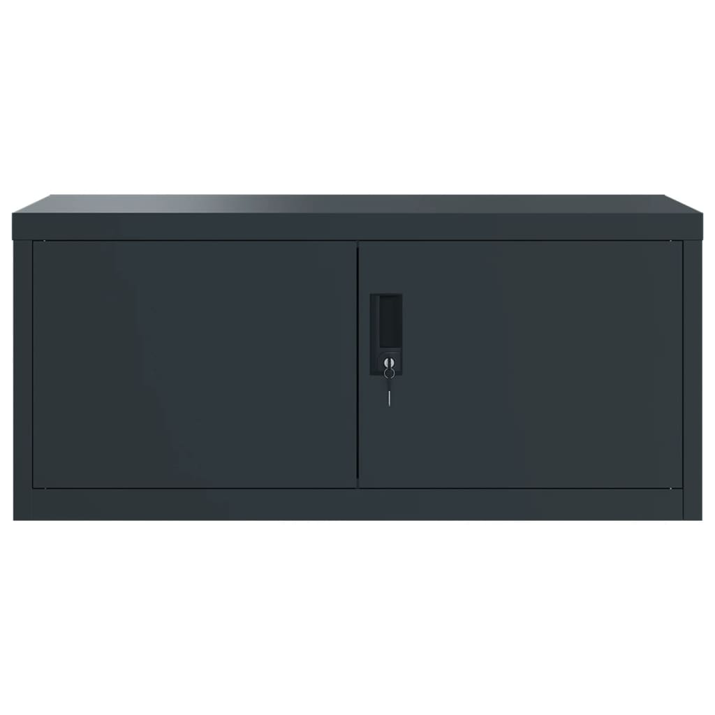 vidaXL Aktenschrank Anthrazit 90x40x240 cm Stahl