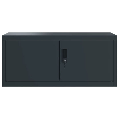 vidaXL Aktenschrank Anthrazit 90x40x240 cm Stahl
