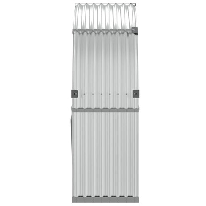 Kaminholzunterstand Silbern 120x45x140 cm Verzinkter Stahl