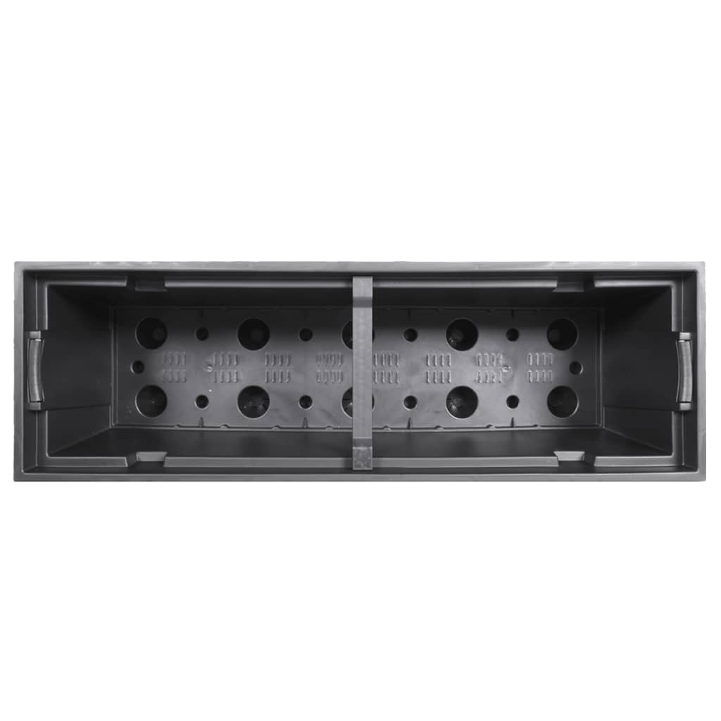 vidaXL Pflanzkübel mit herausnehmbaren Einsatz Braun 12/44 L PP-Rattan