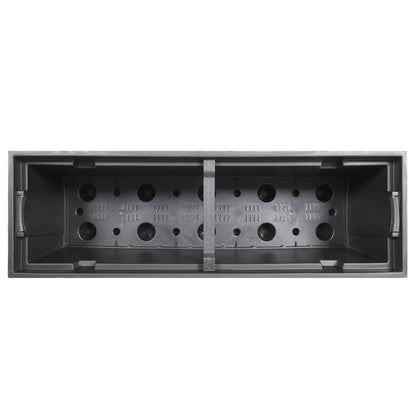 vidaXL Pflanzkübel mit herausnehmbaren Einsatz Braun 12/44 L PP-Rattan
