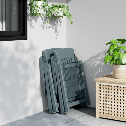 vidaXL Chaises de jardin 2 pcs Réglables Vert PP