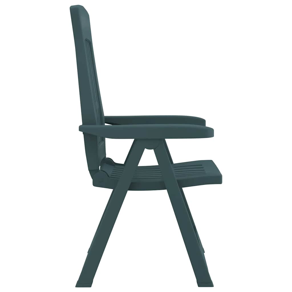 vidaXL Chaises de jardin 2 pcs Réglables Vert PP