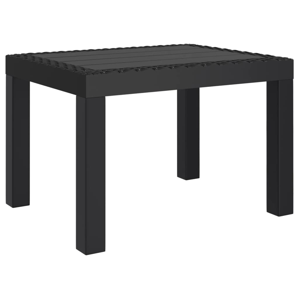 vidaXL Gartentisch Anthrazit 59x47x40 cm PP
