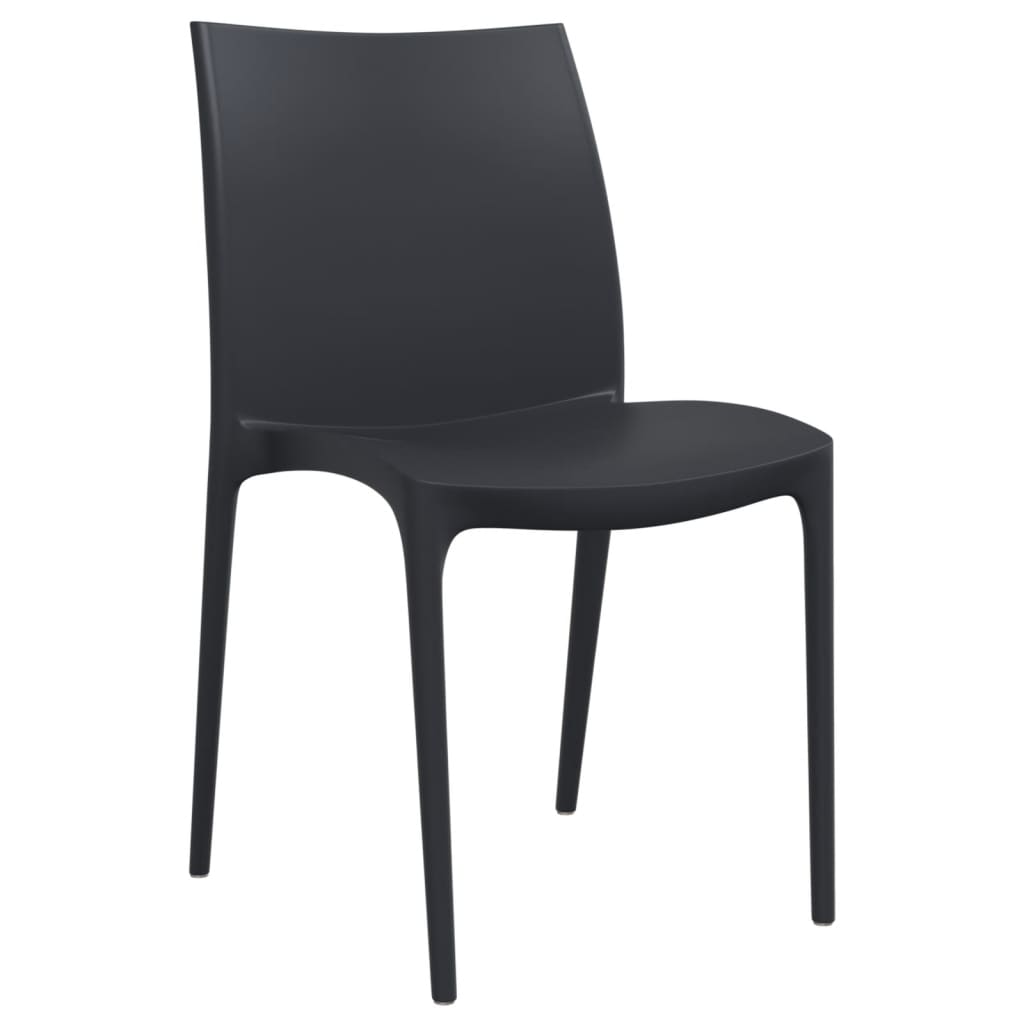 vidaXL Chaises de jardin 2 pcs Anthracite 50x46x80 cm Polypropylène