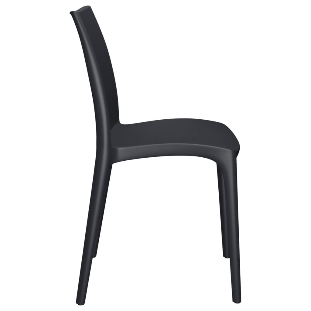 vidaXL Chaises de jardin 2 pcs Anthracite 50x46x80 cm Polypropylène