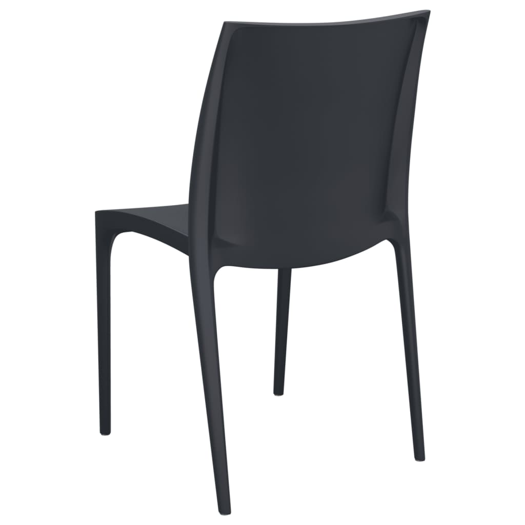 vidaXL Chaises de jardin 2 pcs Anthracite 50x46x80 cm Polypropylène