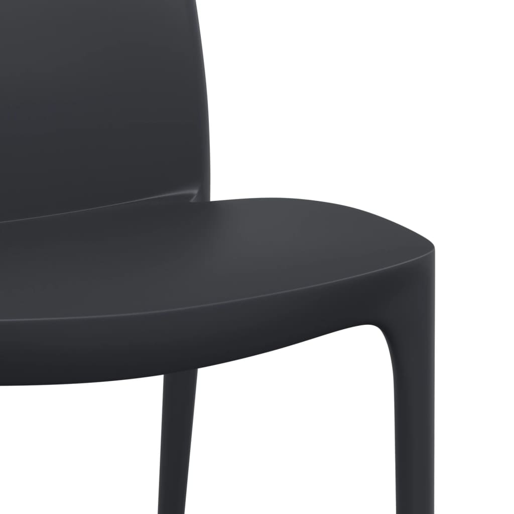 vidaXL Chaises de jardin 2 pcs Anthracite 50x46x80 cm Polypropylène
